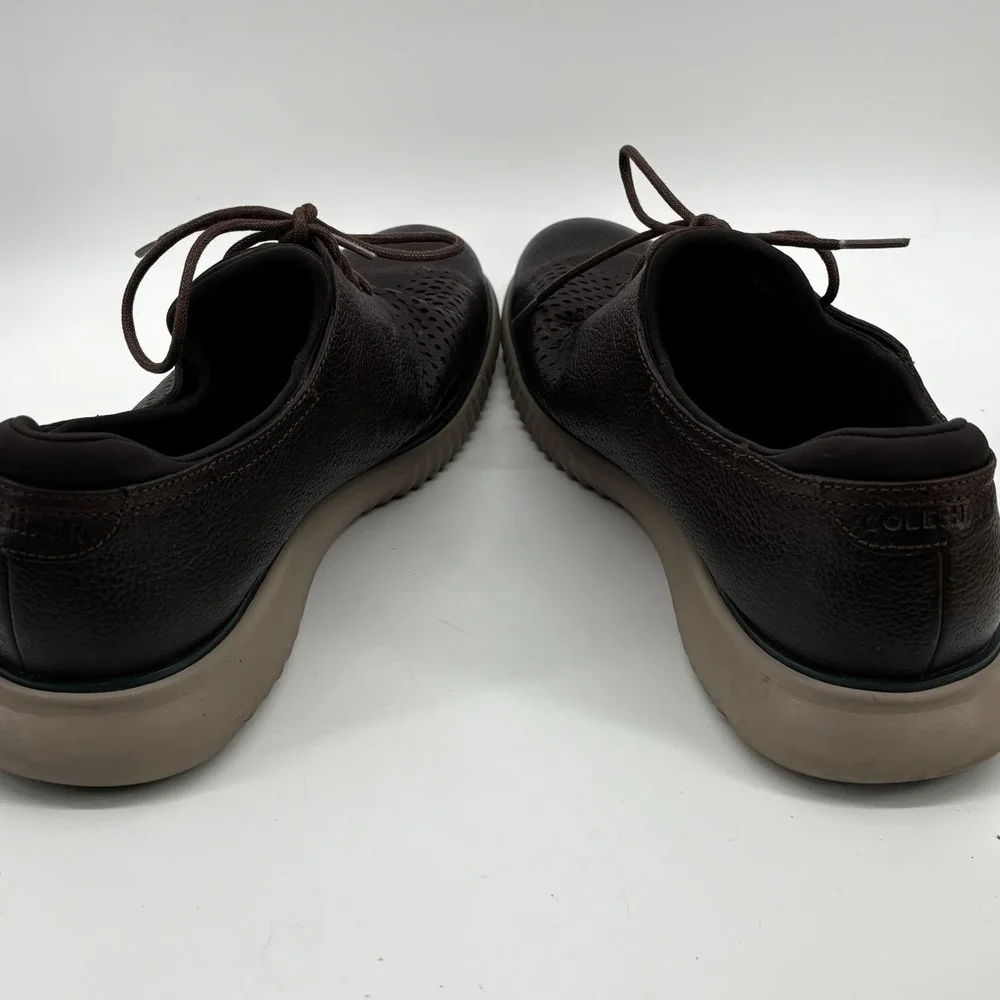 Cole Haan Grand.os Brown Leather Nubuck Casual Dress Oxfords Men's  10.5M LaceUp